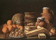 MELeNDEZ, Luis Still-Life with Oranges and Walnuts oil painting reproduction